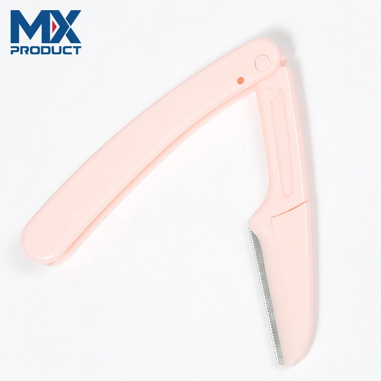 Lameila 3 Pcs Foldable Hair Remover Eyebrow Razor Trimmer Facial Eyebrow Razor Set Stainless Steel Dermaplaning Tool