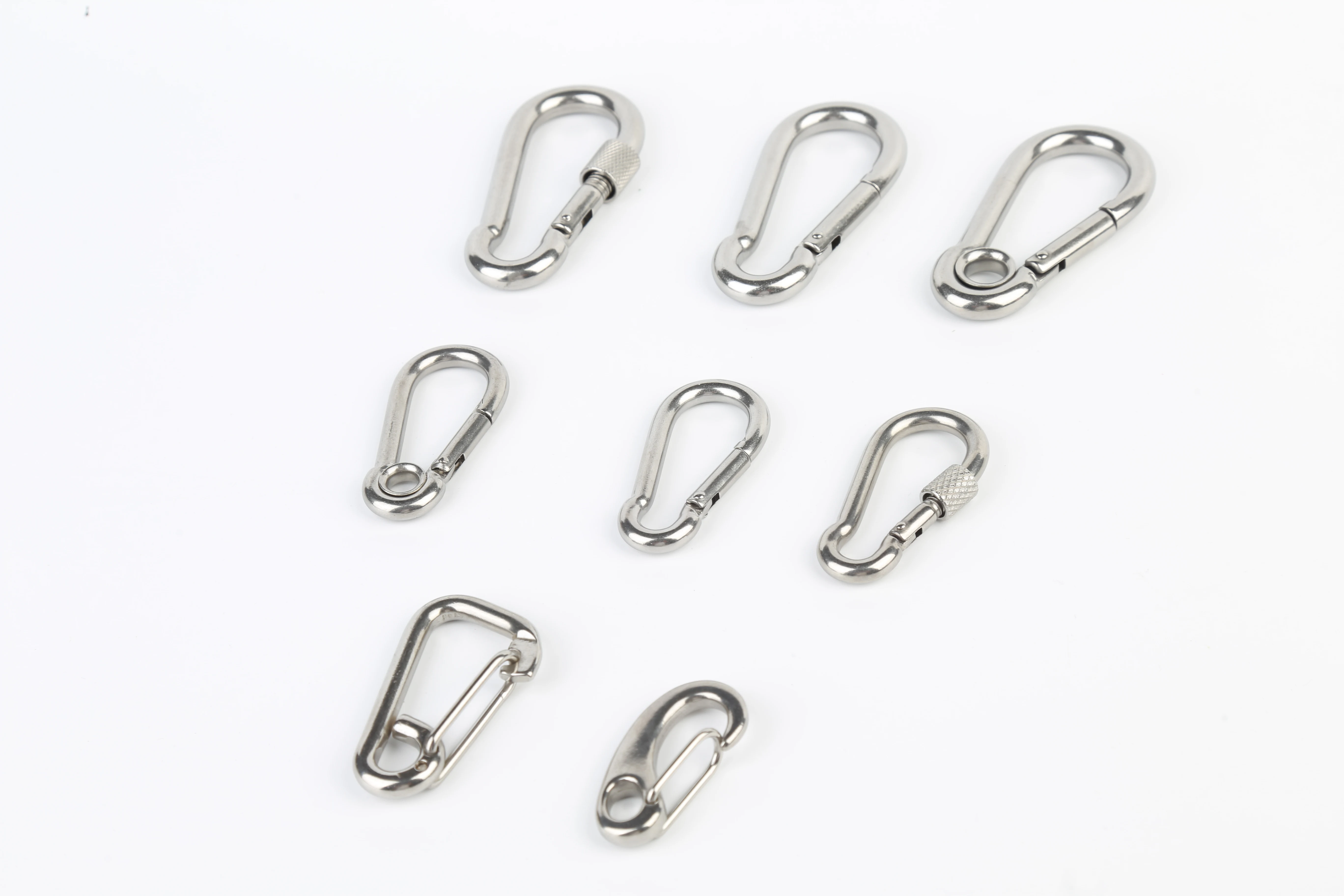 Rigging Hardware Hooks Stainless Steel Snap Hook Carbine Hook with Eyelet