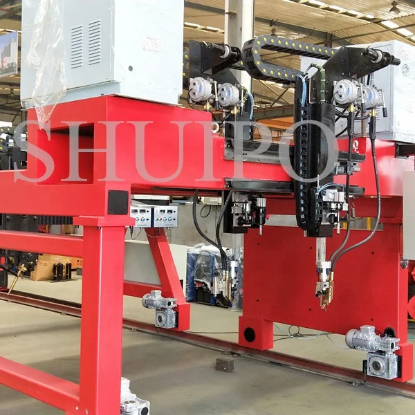 Semi-trailer longitudinal beam/structural carbon steel beam profile H iron beam submerged arc welding machine