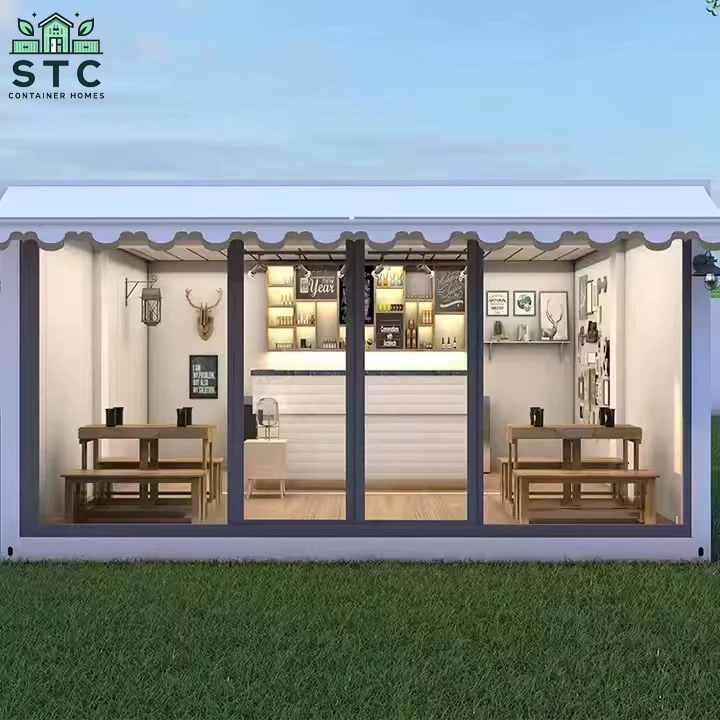 STC Best Selling Fast Food Kiosk Shipping Container House Modular Container Expandable Folding Container Dining Room From China
