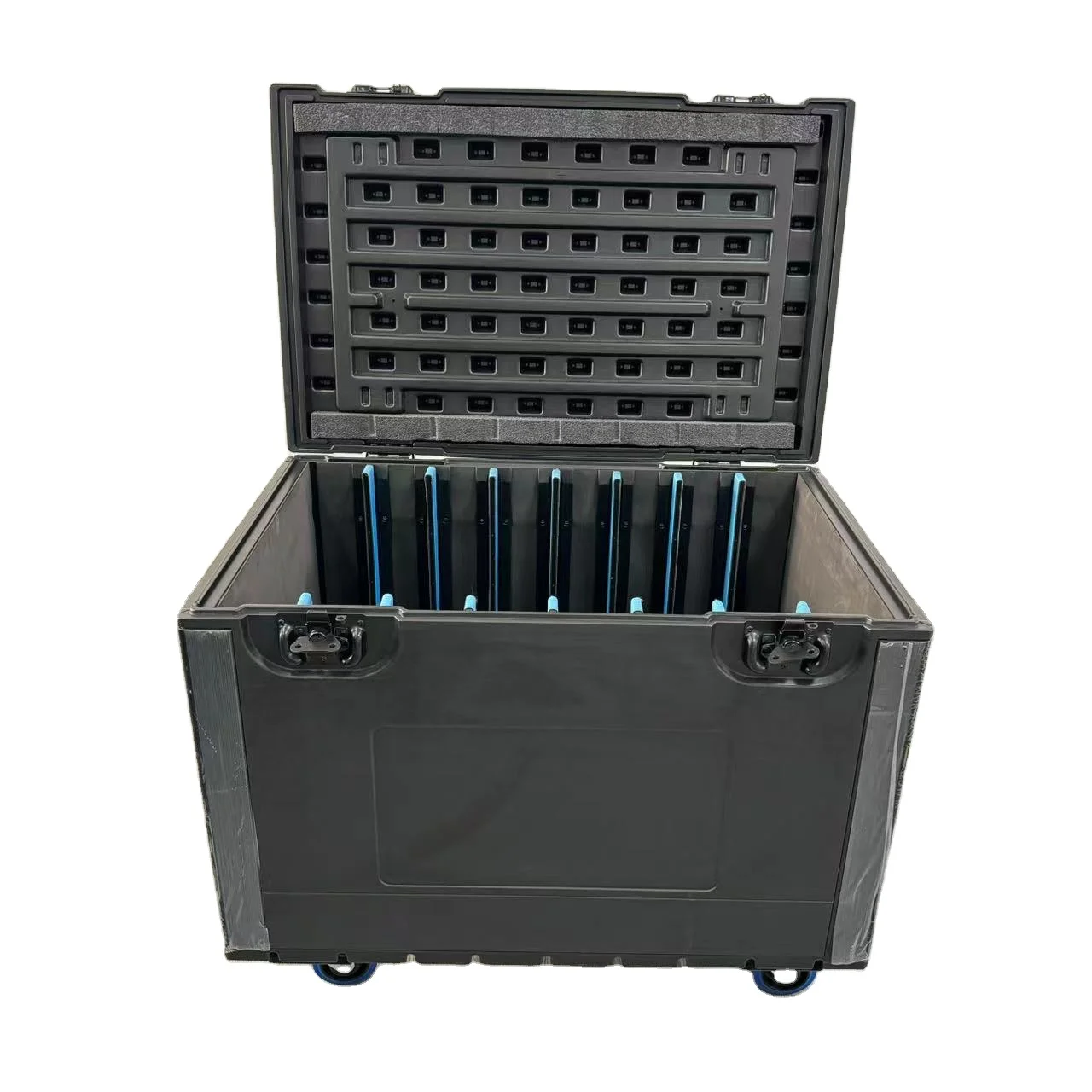 New space portable stage performance LED display large capacity stacked PE plastic chassis
