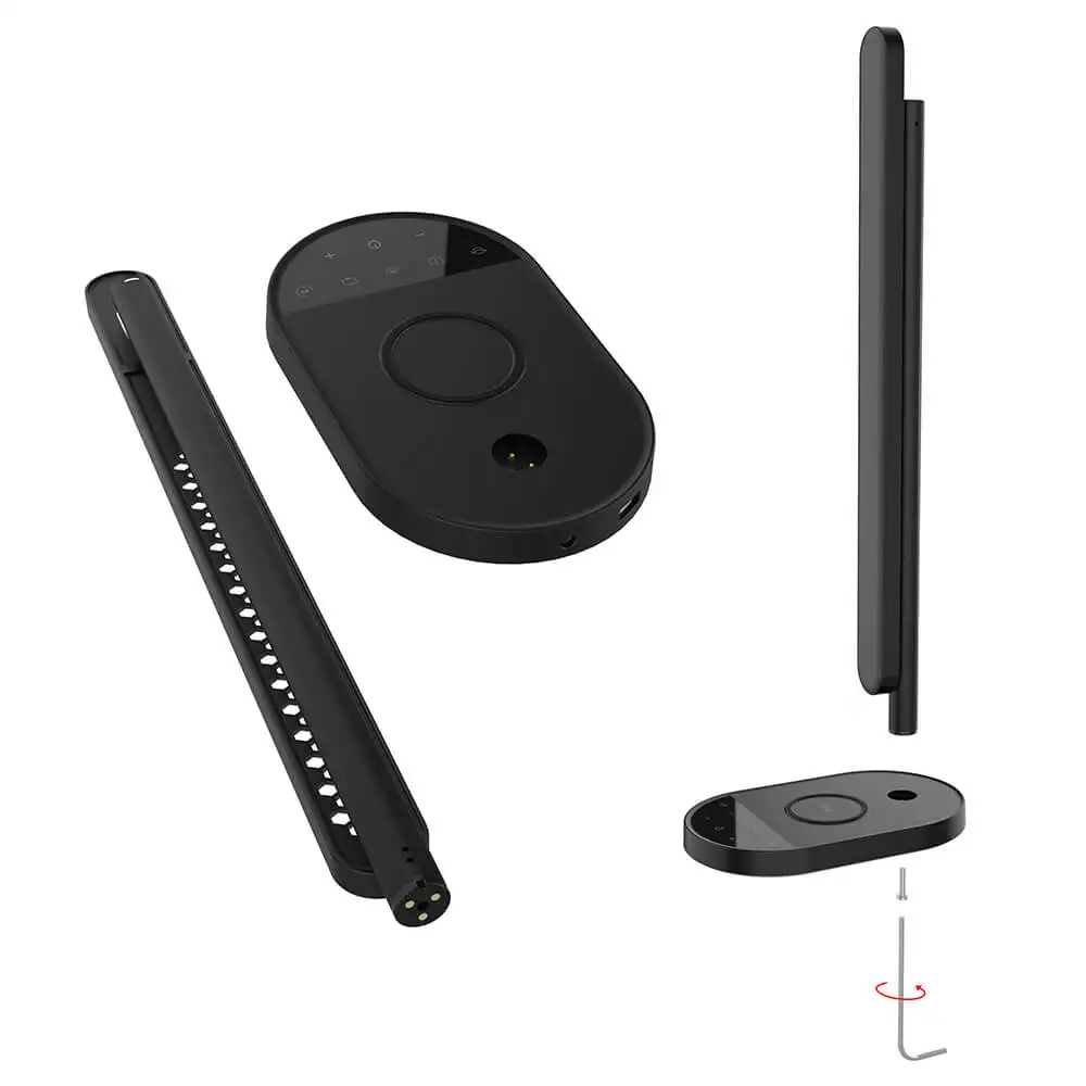 Хит продаж на Amazon настольная лампа с защитой глаз вращающаяся 270 градусов беспроводной зарядной станцией 15