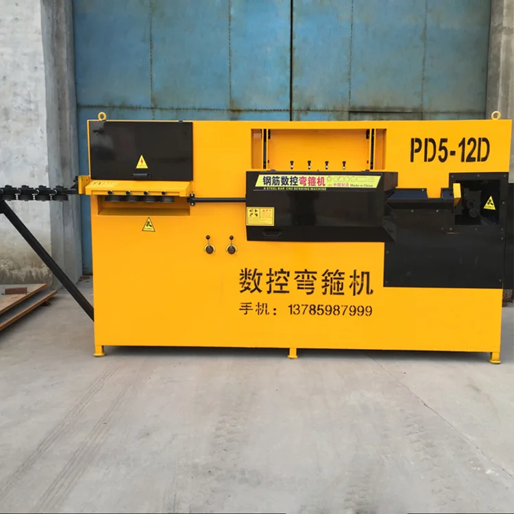 Reliable Quality Cnc Automatic Computer System Steel Wire Rebar Roller-Bending Bar Stirrup Bending Machine
