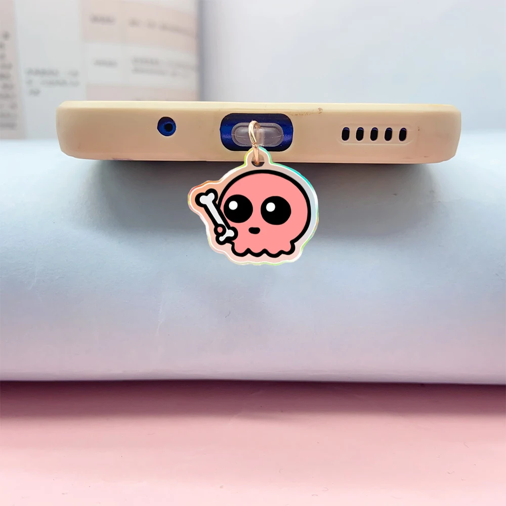 USB Port Cover Anti Dust Plugs Acrylic Charm Stopper Protector Dustproof Cap Type-C Port Dust Plugs USB Charging Protector Plugs