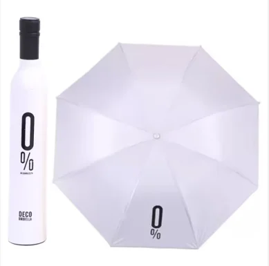 Wholesale Customized Multi-Color Wine Bottle Shape Umbrella Fashion Paraplue & Gift Craft Umbrella