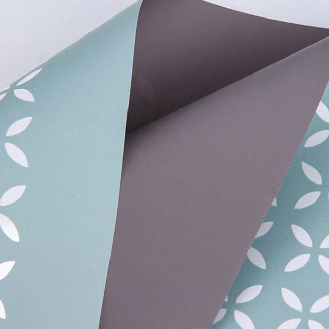 luxury metal printing plastic waterproof gift flower wrapping paper roll two-color Florist Bouquet Floral packaging material