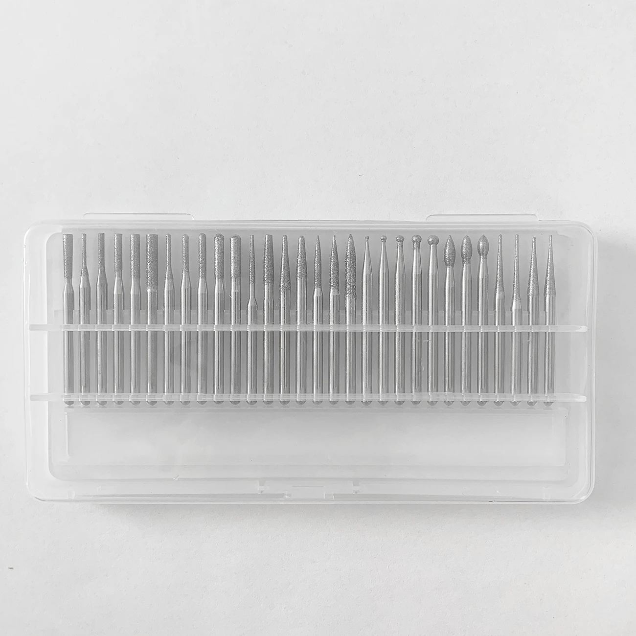 30pcs a Set Diamond Electroplated Rotary Tungsten Burrs/diamond grinding pins