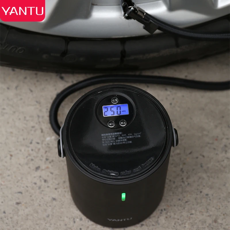  Беспроводной Перезаряжаемый цифровой автомобильный насос для шин YANTU A05 12 6