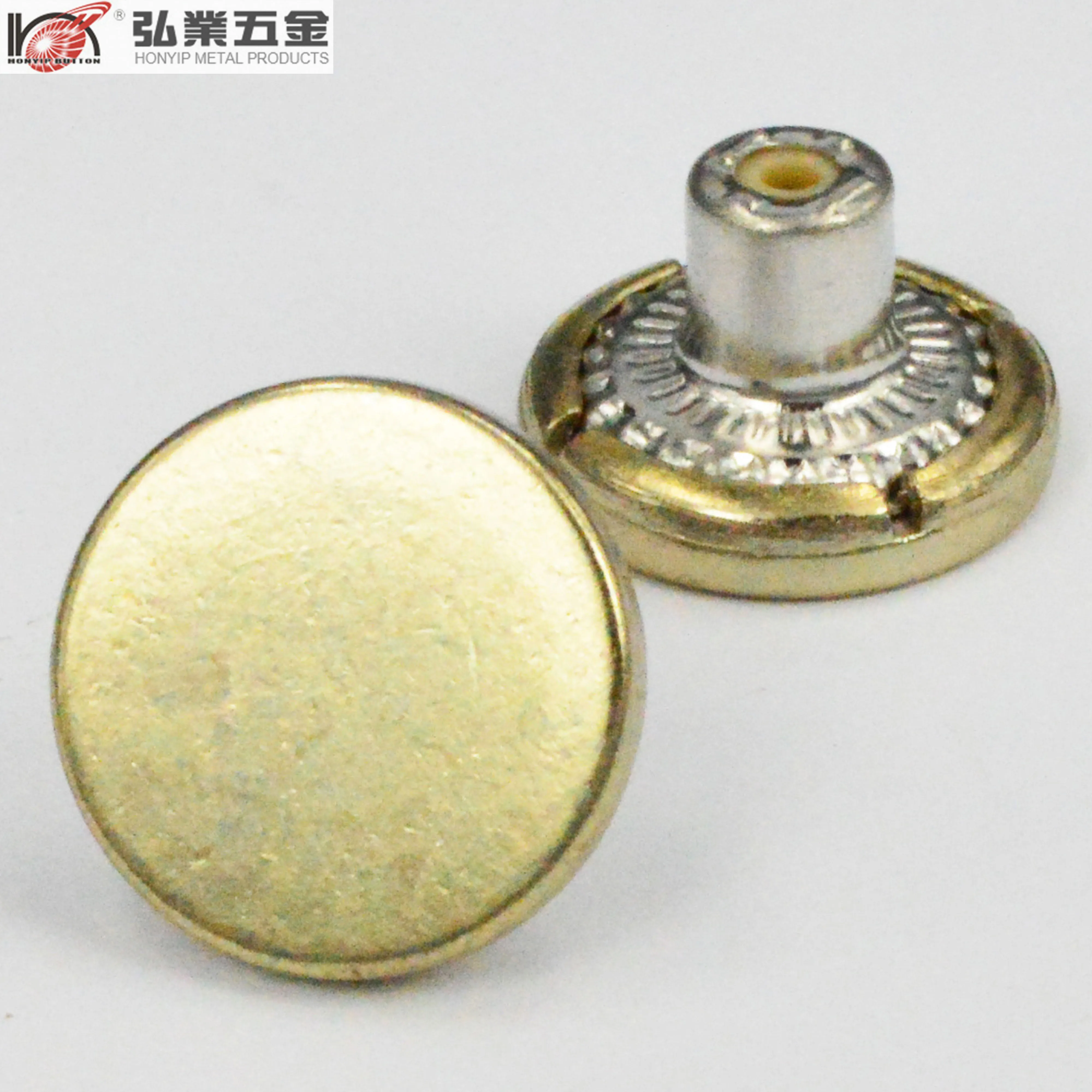 High quality eco-friendly plating metal button for jeans