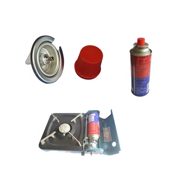 plastic red cap and butane gas cartridge valve,portable gas stove valve ,  butane gas valves