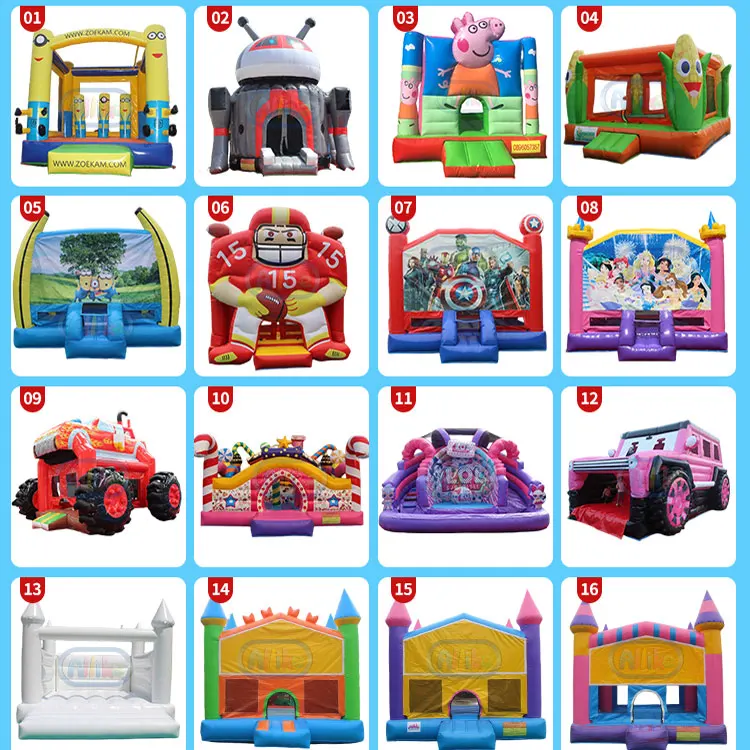 6x6 Castle Big King Size Toddler Mini White Bouncer Bounce House With Ball Pit