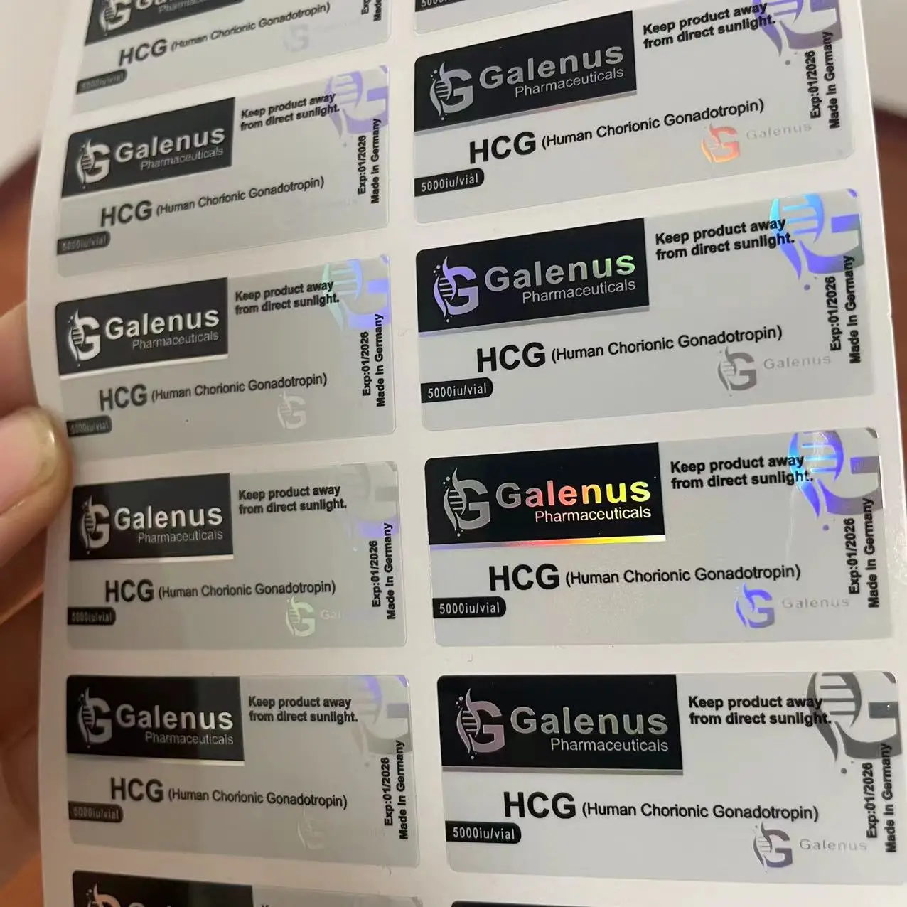 Custom bodybuilding  hormone human growth hcg label , pharmaceuticals 10iu 2ml peptide labels