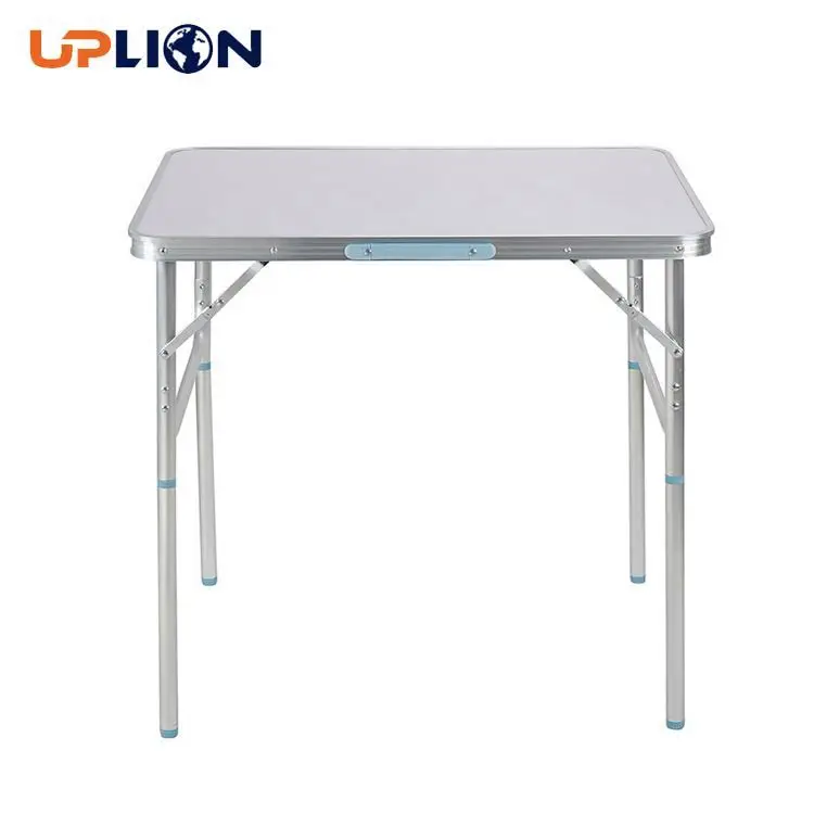 Uplion Aluminum Outdoor Camping Folding Picnic Table Adjustable Height Camping Light Weight Table