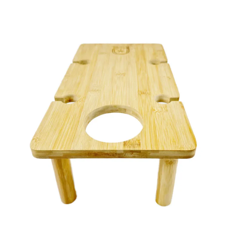 WDF Hot Selling portable picnic table foldable table meja lipat mesa dobravel bamboo picnic table for outdoor