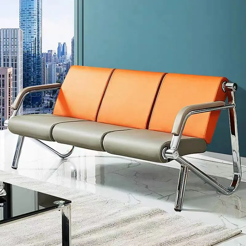 Three-seat Chair Stainless Steel Sofa Airport with Waiting Hospital Meeting Office