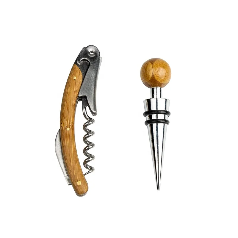 Customized good quality premium corkscrew set excellent quality wing corkscrew wine opener