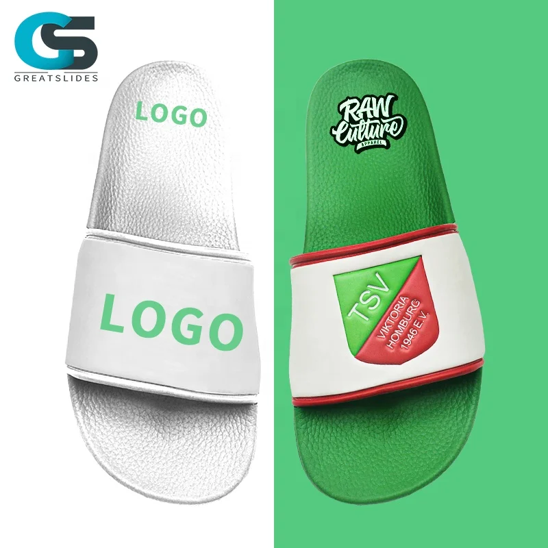 Customise Ladies Slide Slippers Sandals Shoes Flat,Custom PVC Slides Slippers For Women Ladies,Women Slide Slippers Custom