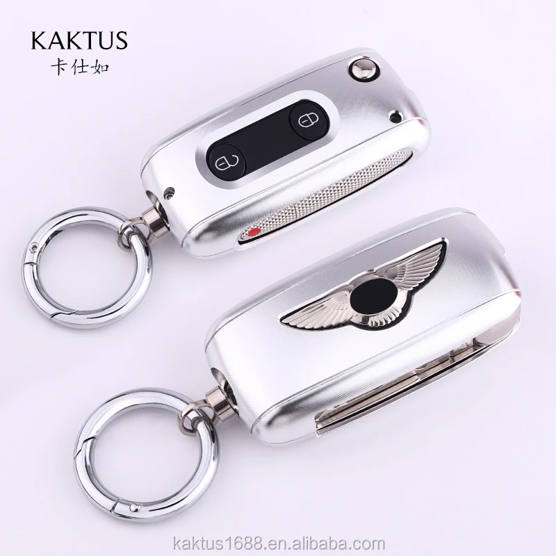 Car Key Case for Bentley Bentayga Continental Aluminium alloy protect Cover Car key shell