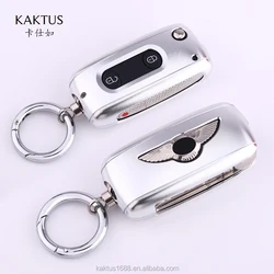Car Key Case for Bentley Bentayga Continental Aluminium alloy protect Cover Car key shell