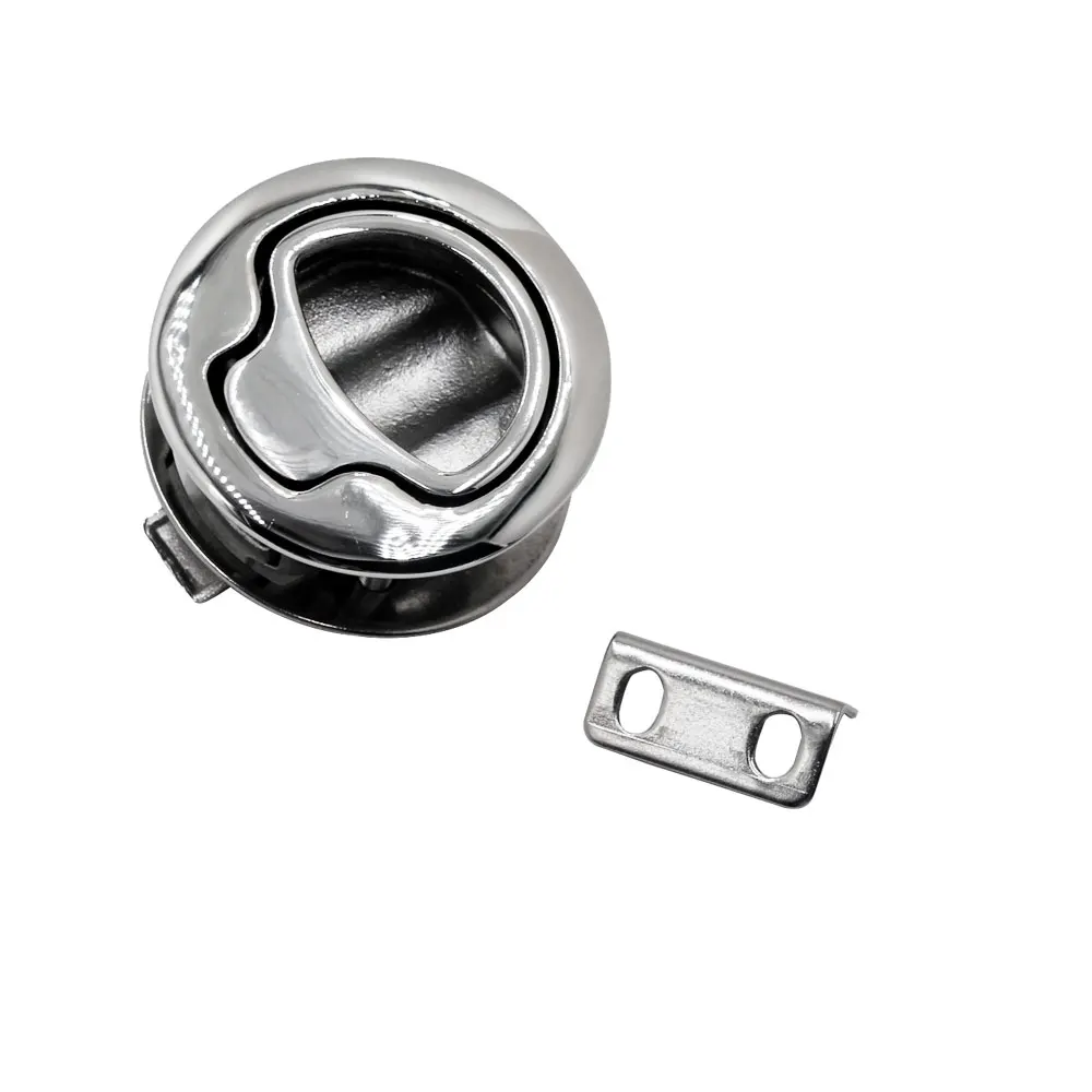 Cam Latch Marine Boat Slam Latch Stainless Steel Flush Pull Latch Lift Ring Handle for Ships Yachts Rv Trucks