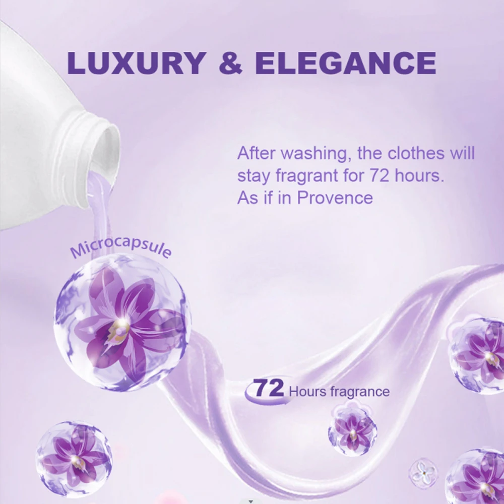OEM  Household Lavender Fragrance Washing Up Liquid Laundry Detergent Fabric Softener