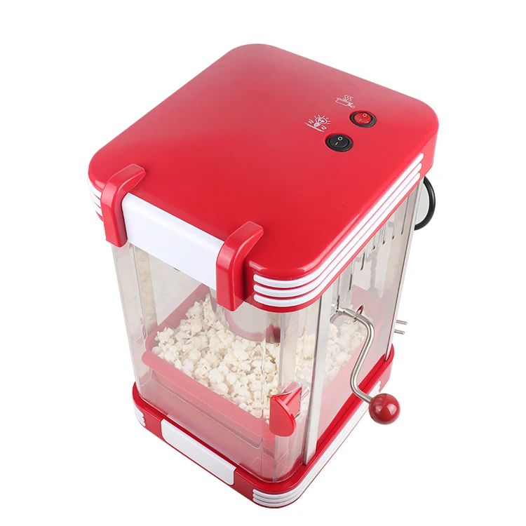 Manufacturer professional home oil hot plate multifunctional electric red popcorn maker machine