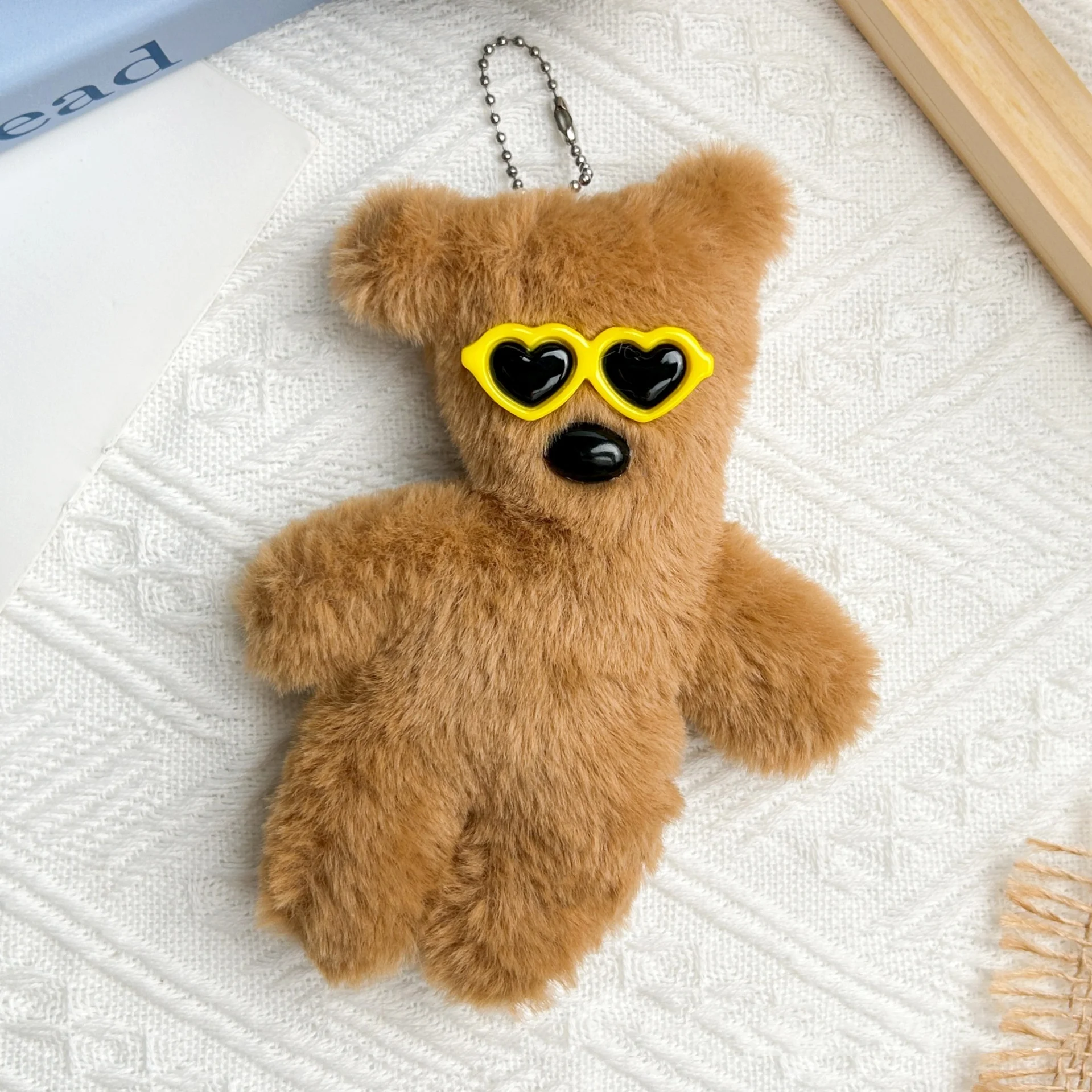 New Product Ideas 2024 Teddy Bear Doll Handmade Diy Self Made Material Pack Little Bear Pendant Key Chain Accessories