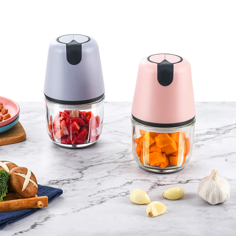 300ML electric multi-function mixer grinder food processor pink blue 7.5V baby food puree maker wholesale