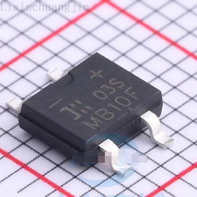 
MB10F-13 Encapsulation MBF-4 Rectifier bridge product available 