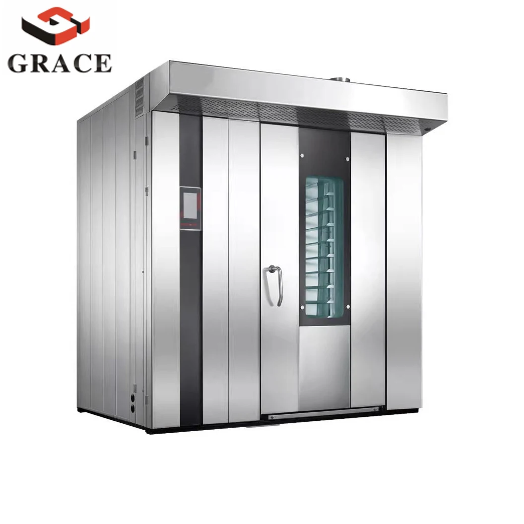 Коммерческое оборудование для выпечки Grace 32 лотка вращающаяся газовая печь на