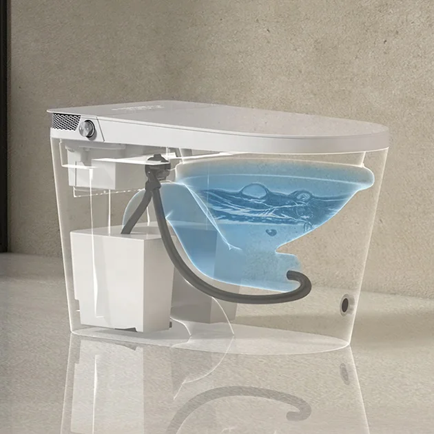 Fashion cheap sanitary ware white color bathroom intelligent automatic wc modern smart toilet