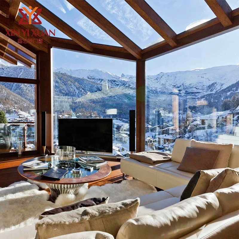 
China quality supplier tempered glass sunroom designs Winter Garden outdoor balcony open air Insulation sun room 