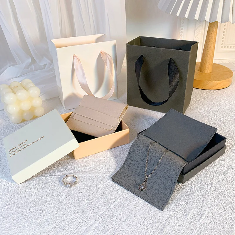 High End Jewelry Packaging Boxes Can Be Customized Ring Luxury Jin Bracelet Jewelry Custom Chain Necklaces Logo Packing