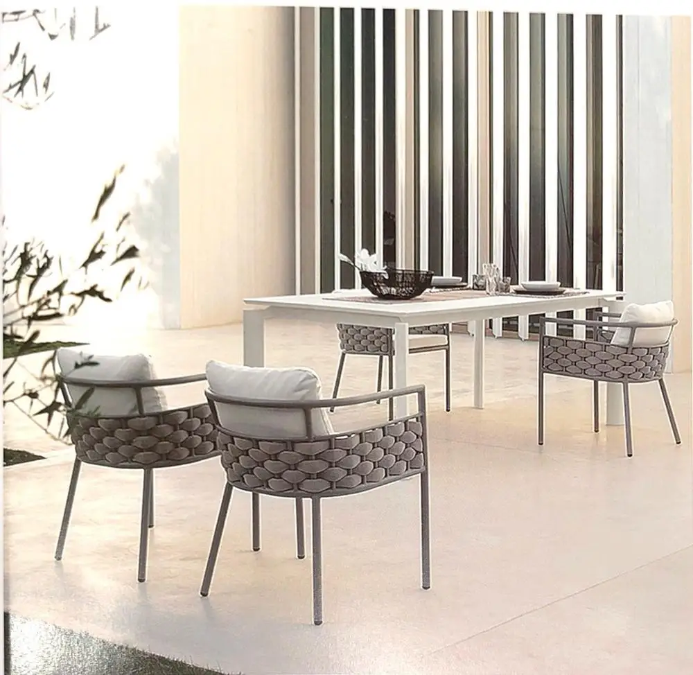 European royal style rattan outdoor furniture wicker chair set