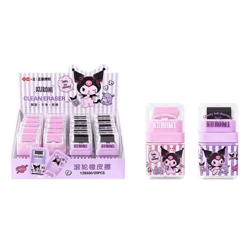 AL Kuromi students Erasers  Stationery My melody Student Eraser Cute Cinnamoroll Pochacco Roller Eraser