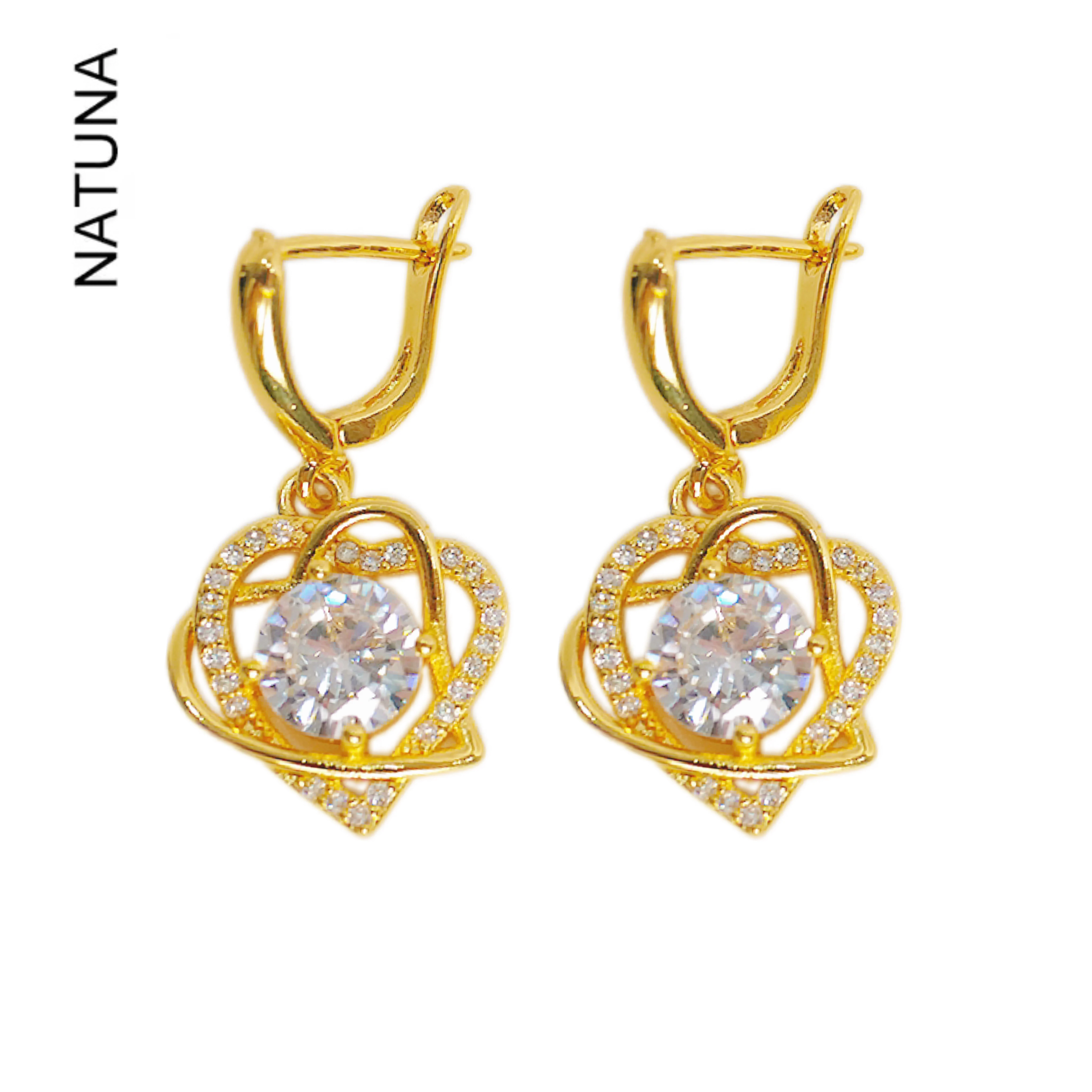 Natuna Heart Design Zircon 925 Silver Fashion Jewelry Women Necklaces Diamond Jewelry