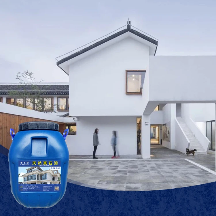 
Wall Decoration Paint Crack Resistant Waterproof Acrylic Natural Rock Stone Paint Spray Texture Paint 