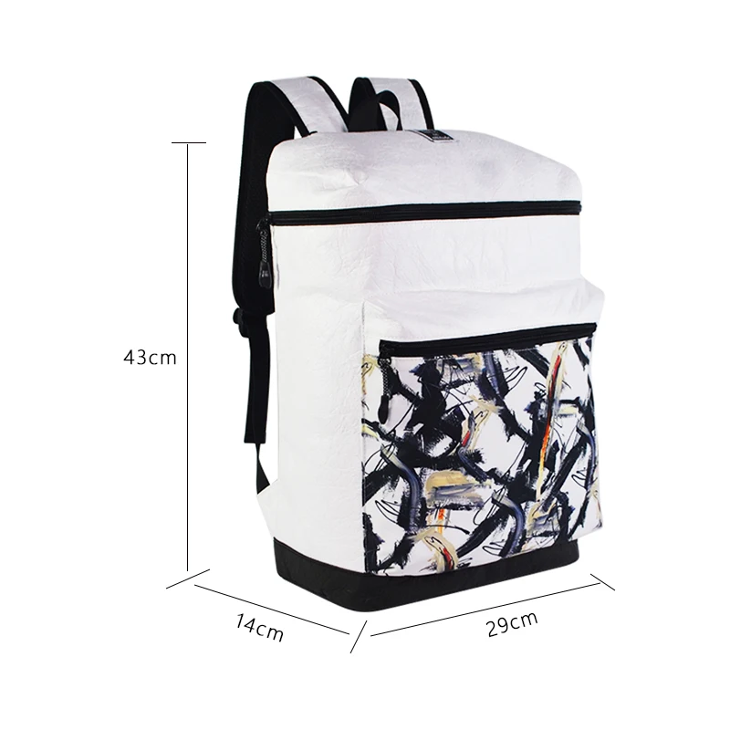 2022 new design new material dupont paper bag waterproof tyvek backpack bag rucksack mochila back pack school bags bagpack
