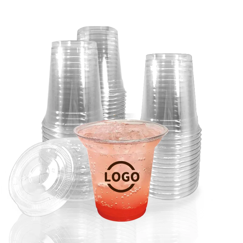 good quality cup PET 7 8 9 10 12 14 16 20 24 30 32 oz all size can be customized logo plastic pet cup