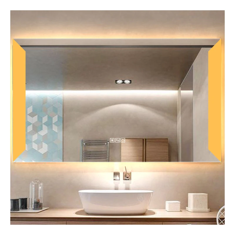 
Luxury Salon Led Light Bathroom Rectangle Mirror 