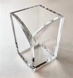 New Style Multifunctional Acrylic Pencil Pot Pen Holder Makeup Brush Holder For Desk