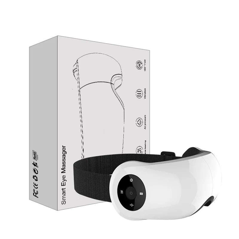 Eye Care Beauty Massage Instrument Air Vibration Smart Eye Massager Equipment With Heat Compression