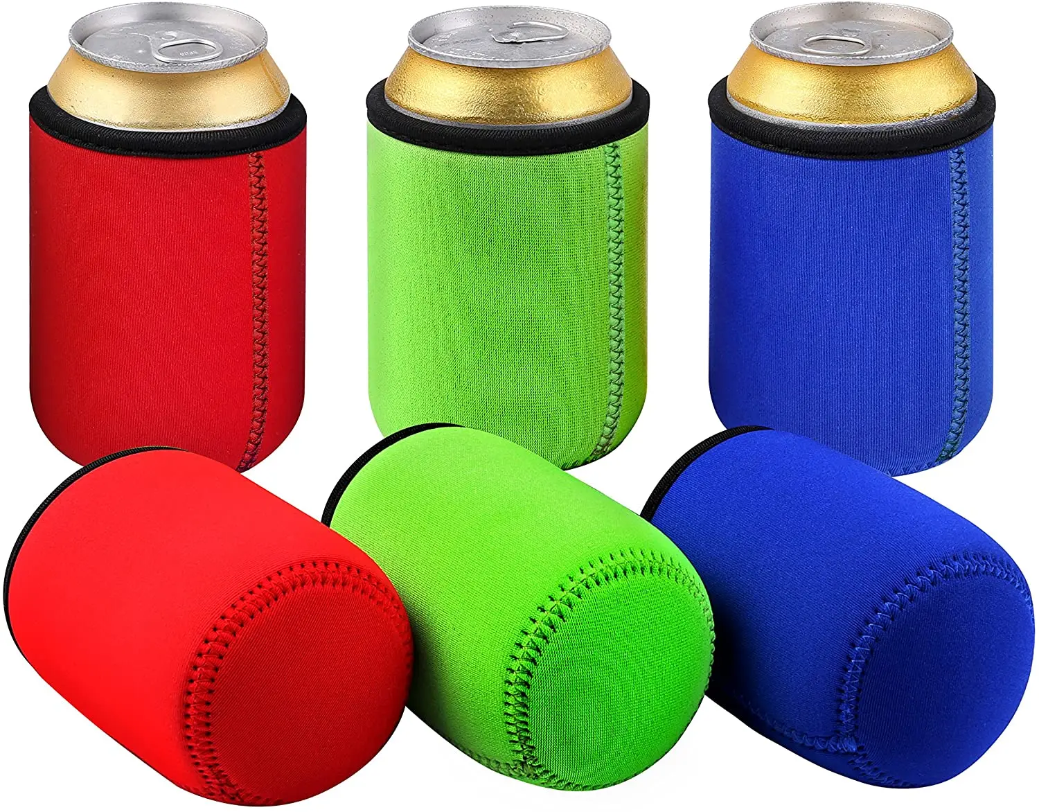 Customized Logo Bottle Sleeves Neoprene Beer Can Cooler Bags
