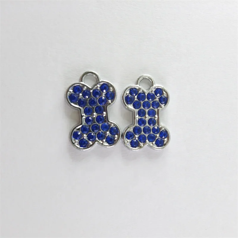 Rhinestone Bone Wholesale Rhinestone charms Dog Bone Pendant for Jewelry Making