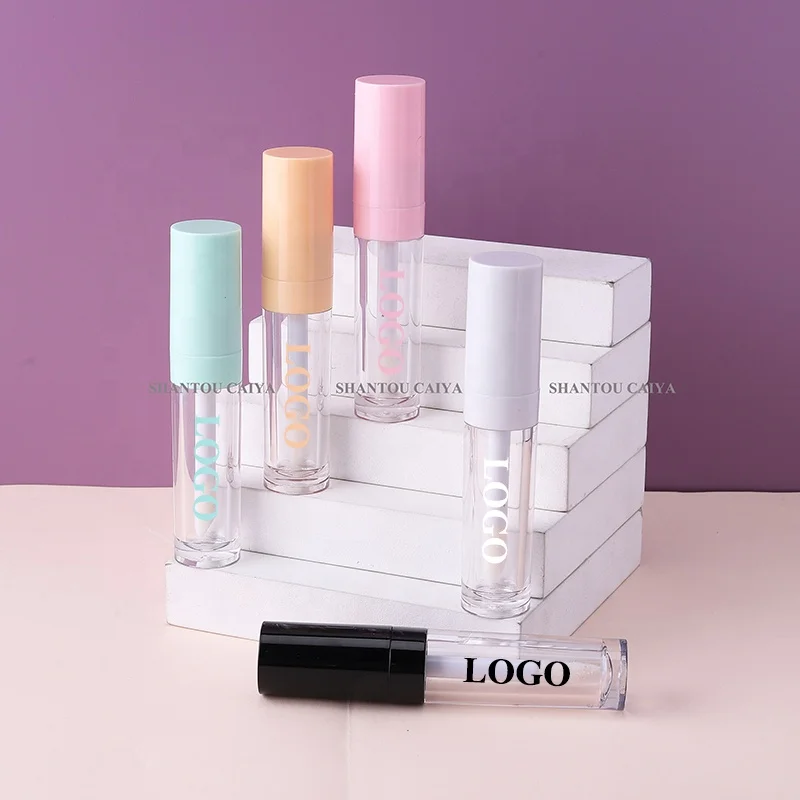 9ml Big Capacity Purple Black pink White Empty Foundation Tube clear Lip Gloss Tubes with Wand Applicator Lipgloss Packaging