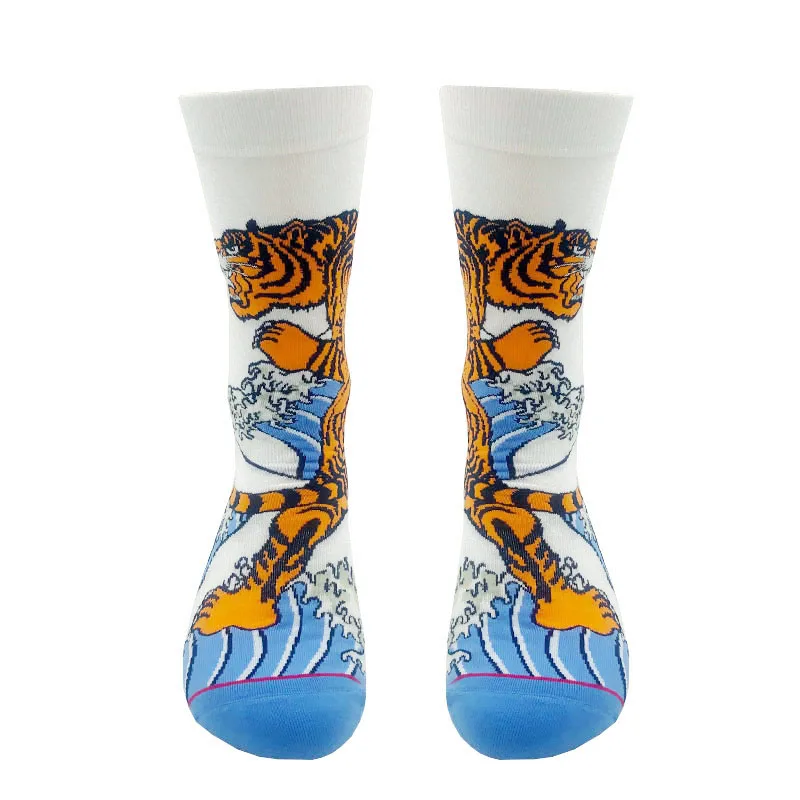 Custom Design GOTs Certified Novelty Sustainable Bamboo Organic Cotton Socks