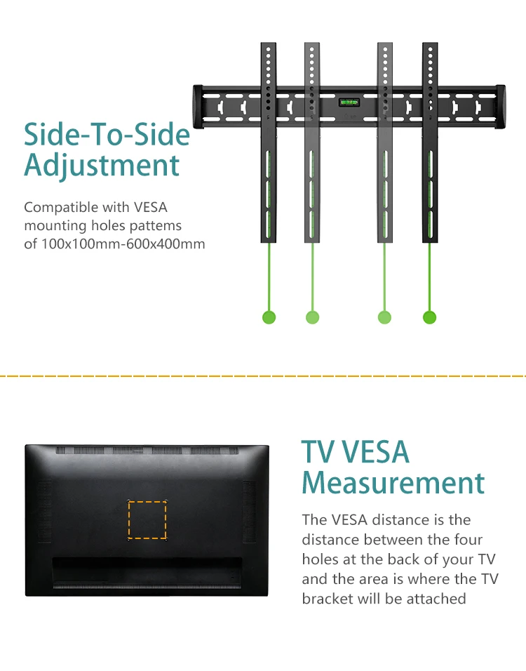 KLC E3 fixed tv supporter led lcd pdp flat panel tv wall mount rack monitor
