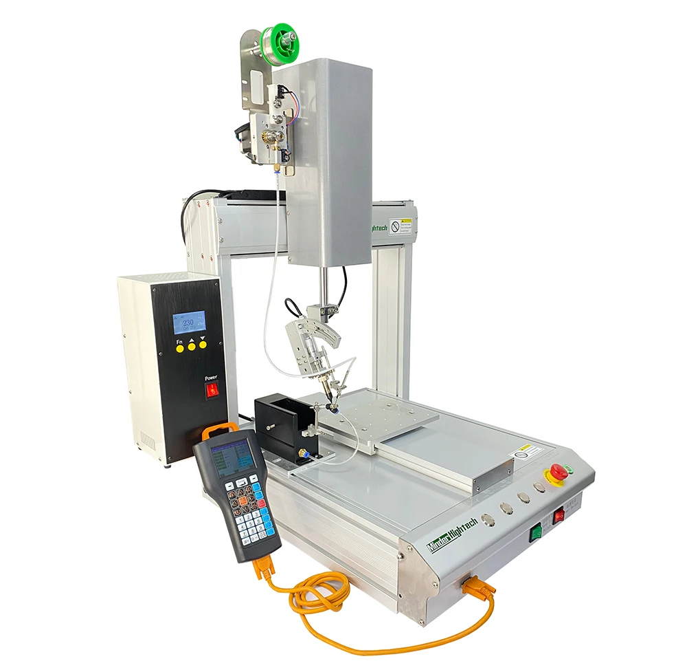 High production PCB desktop 4 axis solder soldering robot welding soldering machine automatic tin supply