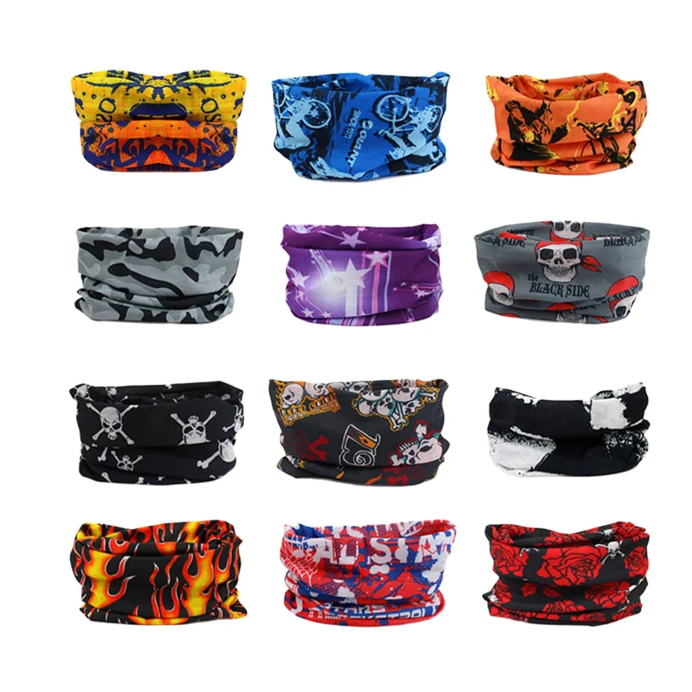 Бесшовная уличная многофункциональная бандана из 100% полиэстера с сублимационной печатью