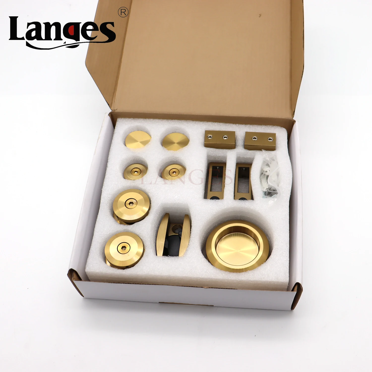 bathroom stainless steel shower room barn door glass sliding door system hardware fitting set